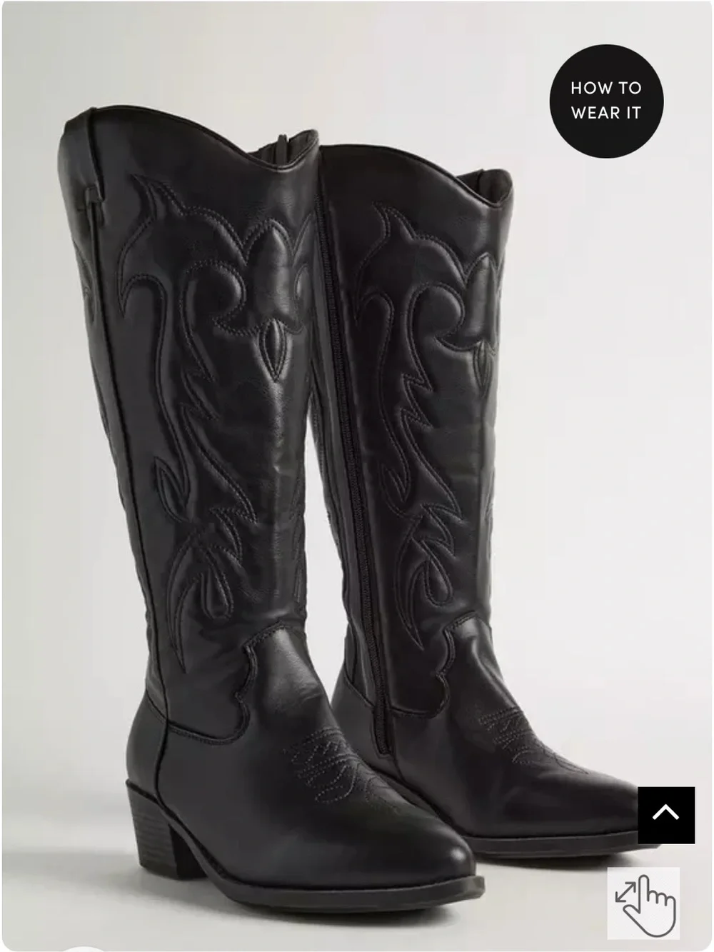 Women's Torrid Western Knee Boot (WW) Size 8.5